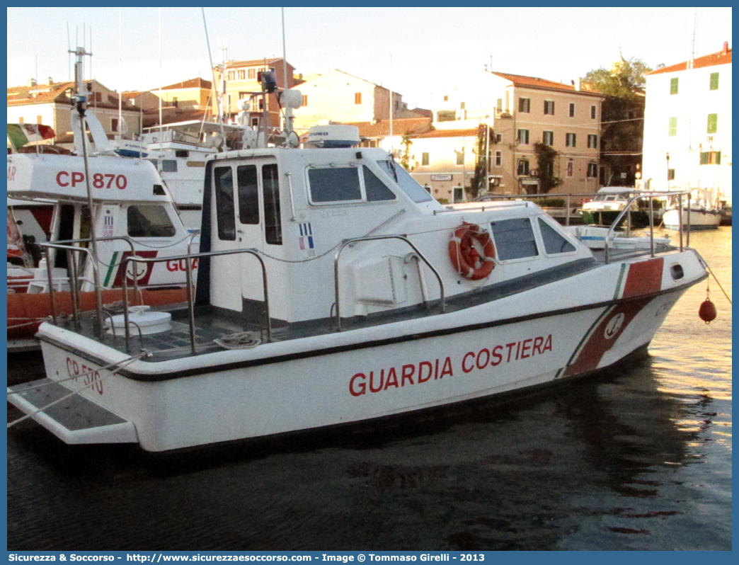 CP 570
Corpo delle Capitanerie di Porto
Guardia Costiera
Vedetta Costiera Classe 512
Parole chiave: Guardia;Costiera;Capitaneria;Capitanerie;Porto;Vedetta;Vedette;Costiera;Costiere;Classe;506;CP;C.P.;G.C.;GC;CP570;CP 570