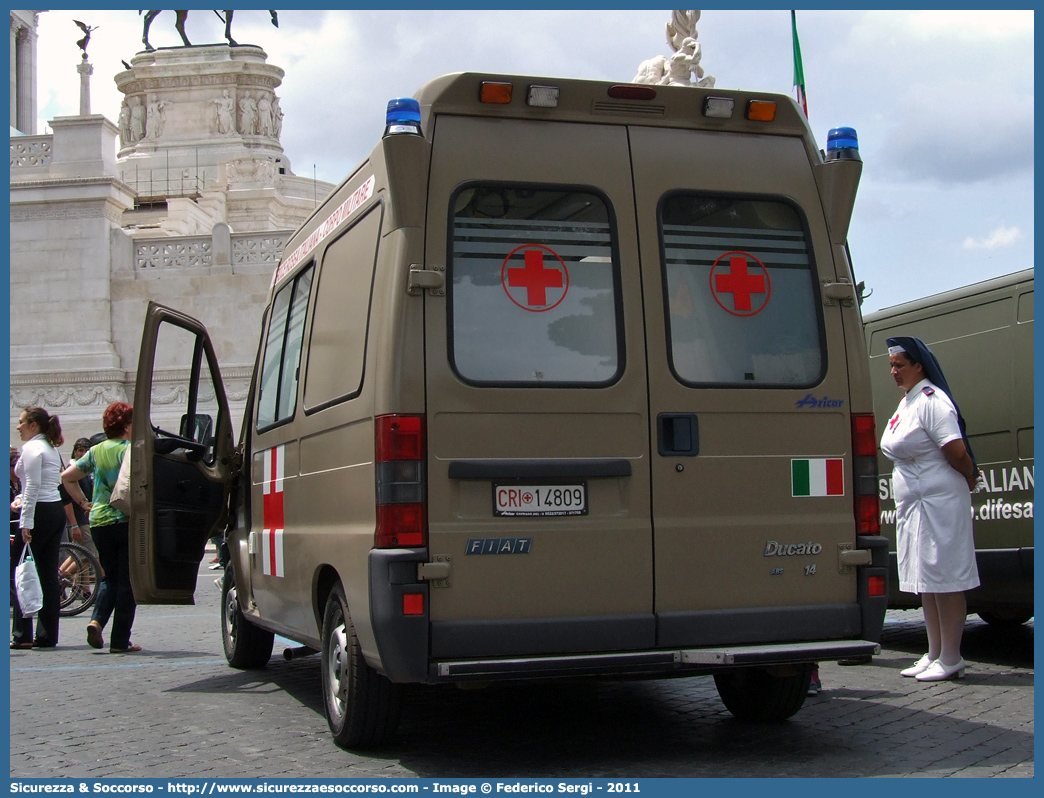 CRI 14809
Croce Rossa Italiana
Corpo Militare
Fiat Ducato II serie
Allestitore Aricar S.p.A.
Parole chiave: CRI14809;Croce Rossa Italiana;Corpo Militare;Fiat Ducato II serie;Aricar S.p.A.