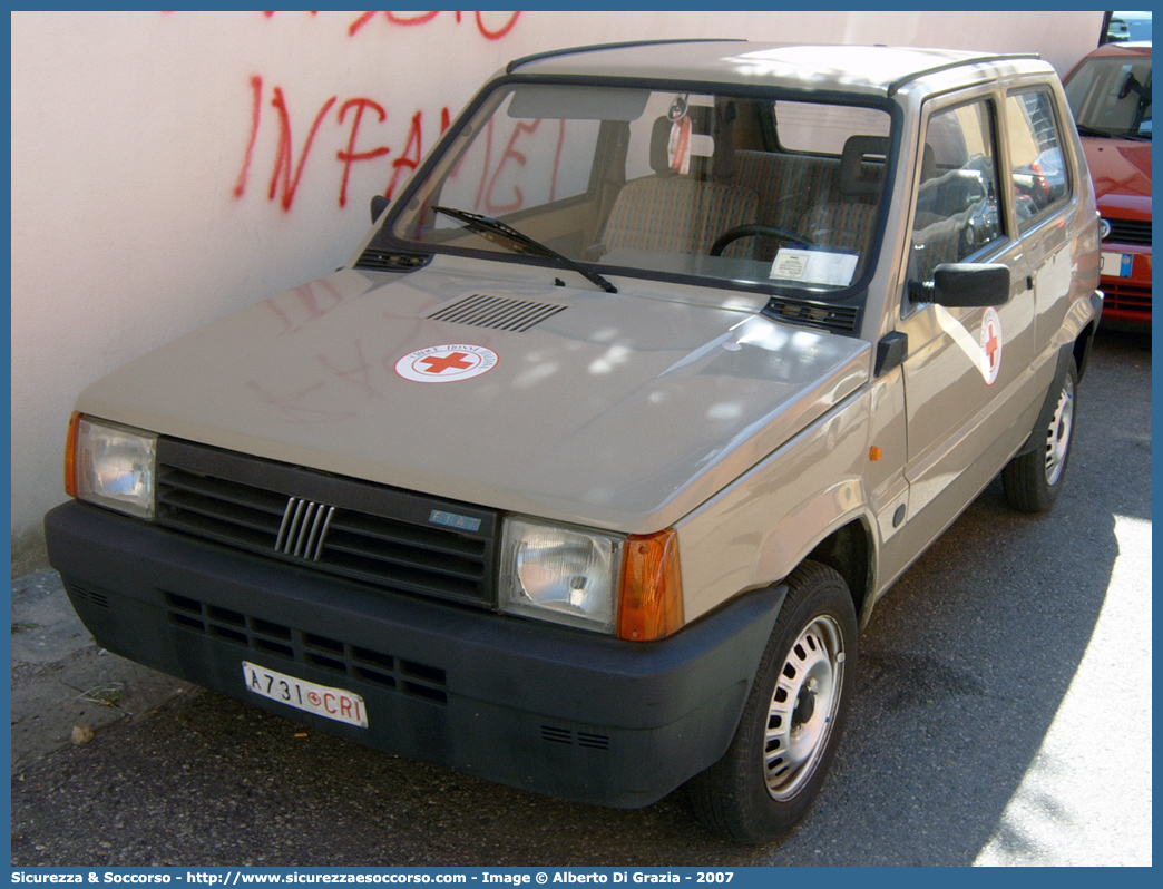 CRI A731
Croce Rossa Italiana
Corpo Militare
Fiat Panda II serie
Parole chiave: CRIA731;Croce Rossa Italiana;Corpo Militare;Fiat Panda II serie