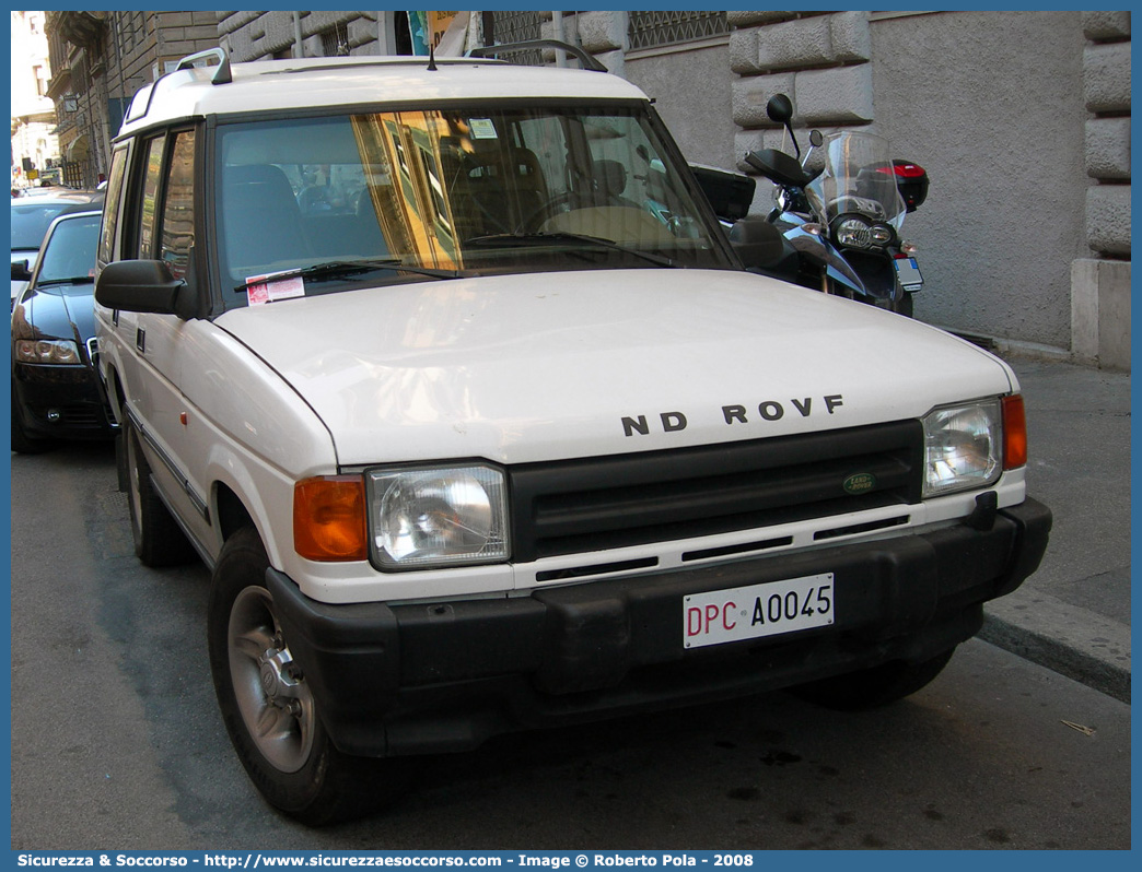 DPC A0045
Dipartimento Nazionale
Protezione Civile
Land Rover Discovery
I serie restyling
Parole chiave: Dipartimento;Nazionale;Protezione;Civile;DPC;D.P.C.;DPCN;D.P.C.N.;DNPC;D.N.P.C.;Land Rover;Discovery;A0045