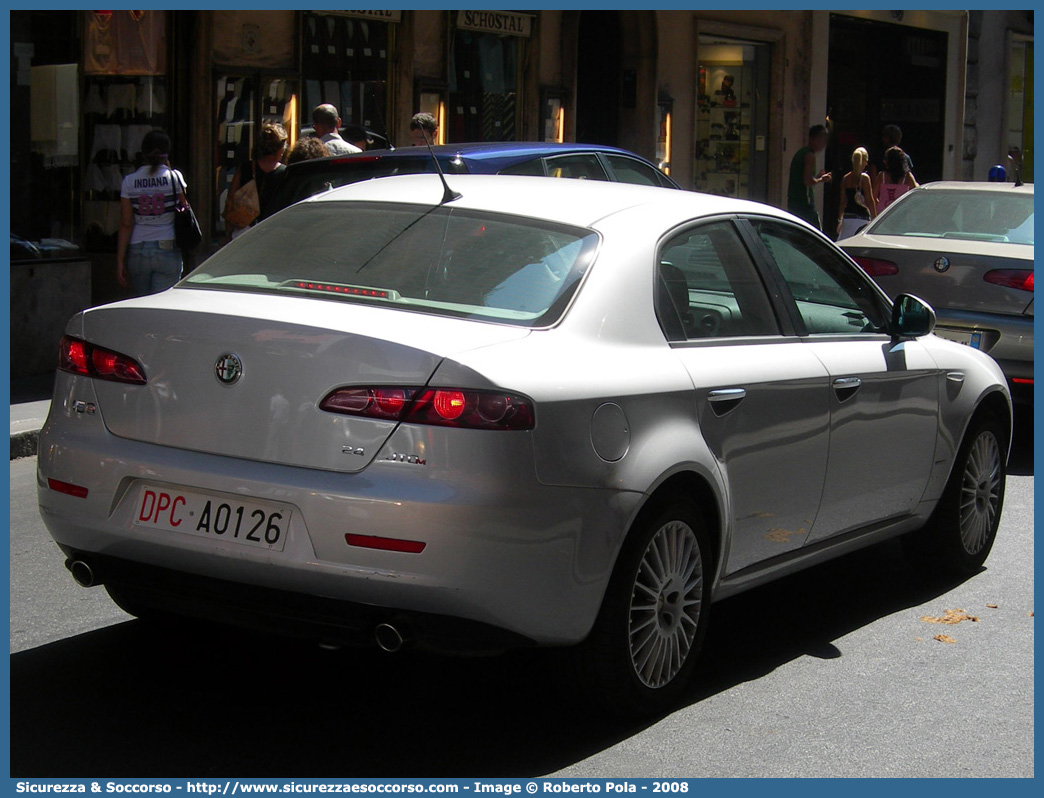 DPC A0126
Dipartimento Nazionale
Protezione Civile
Alfa Romeo 159
Parole chiave: Dipartimento;Nazionale;Protezione;Civile;DPC;D.P.C.;DPCN;D.P.C.N.;DNPC;D.N.P.C.;Alfa Romeo;159;DPCA0126;A0126