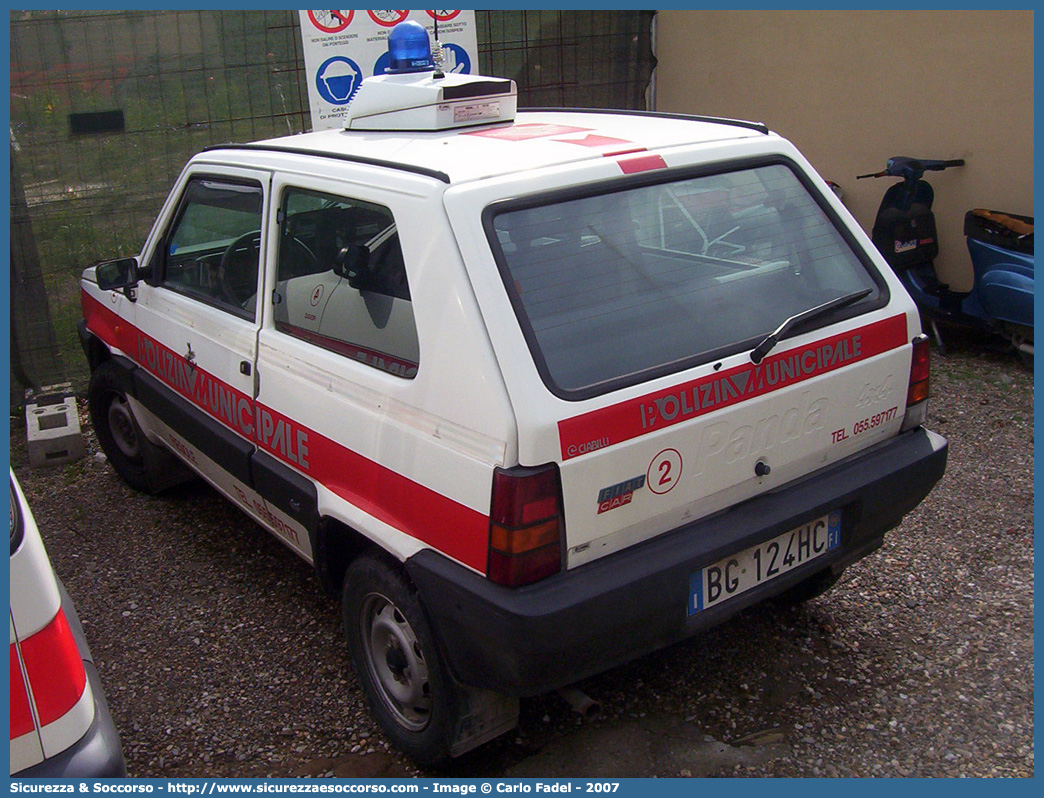 -
Polizia Municipale
Comune di Fiesole
Fiat Panda 4x4 II serie
Parole chiave: Polizia;Locale;Municipale;Fiesole;Fiat;Panda