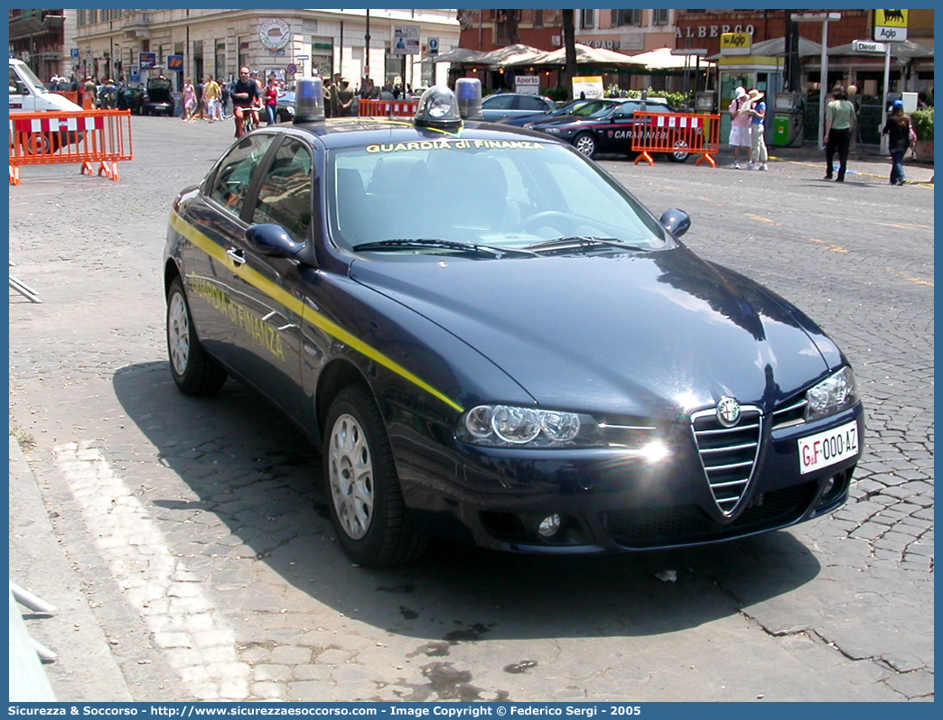 GdiF 000AZ
Guardia di Finanza
Alfa Romeo 156 II serie
Parole chiave: GDF;GdiF;G.D.F.;G.diF.;Guardia;Finanza;Guardia di Finanza;Alfa;Romeo;156