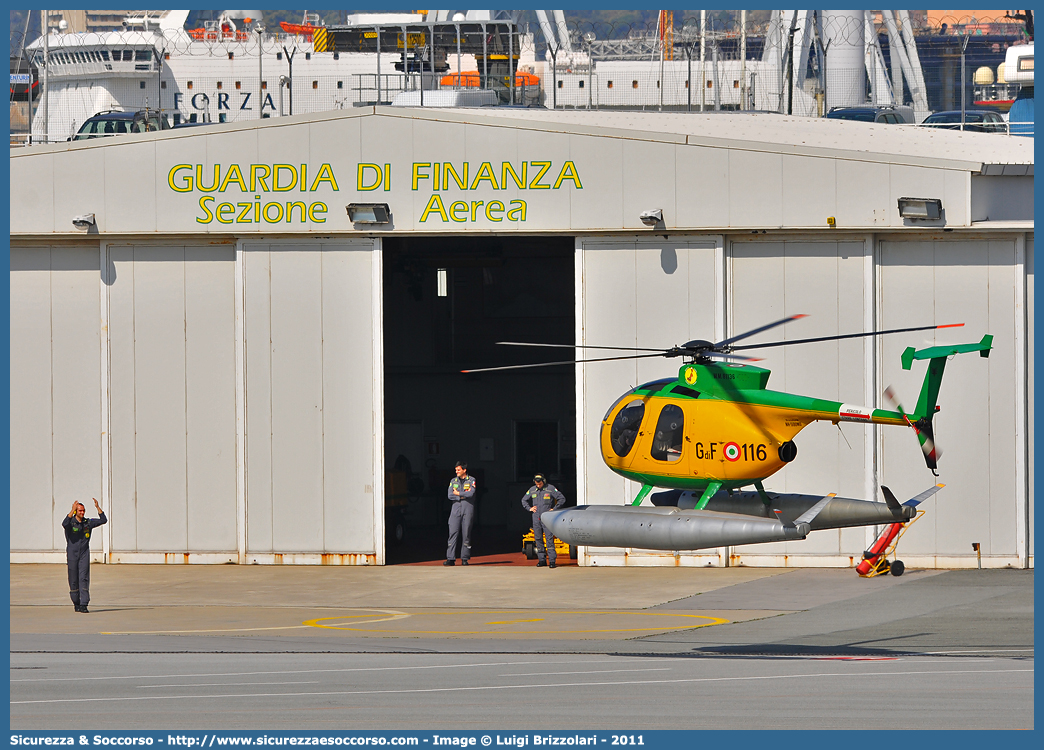 MM81136 / GdiF 116
Guardia di Finanza
R.O.A.N. Componente Aerea
Nardi Hughes NH500 MD 
Parole chiave: GdiF;G.D.F.;GDF;Guardia;di;Finanza;R.O.A.N.;ROAN;Componente;Aerea;Nardi;Hughes;NH500