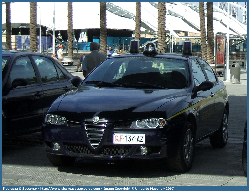 GdiF 137AZ
Guardia di Finanza
Alfa Romeo 156 II serie
Parole chiave: GDF;GdiF;G.D.F.;G.diF.;Guardia;Finanza;Guardia di Finanza;Alfa;Romeo;156