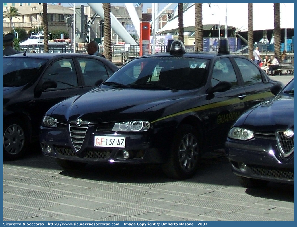 GdiF 137AZ
Guardia di Finanza
Alfa Romeo 156 II serie
Parole chiave: GDF;GdiF;G.D.F.;G.diF.;Guardia;Finanza;Guardia di Finanza;Alfa;Romeo;156