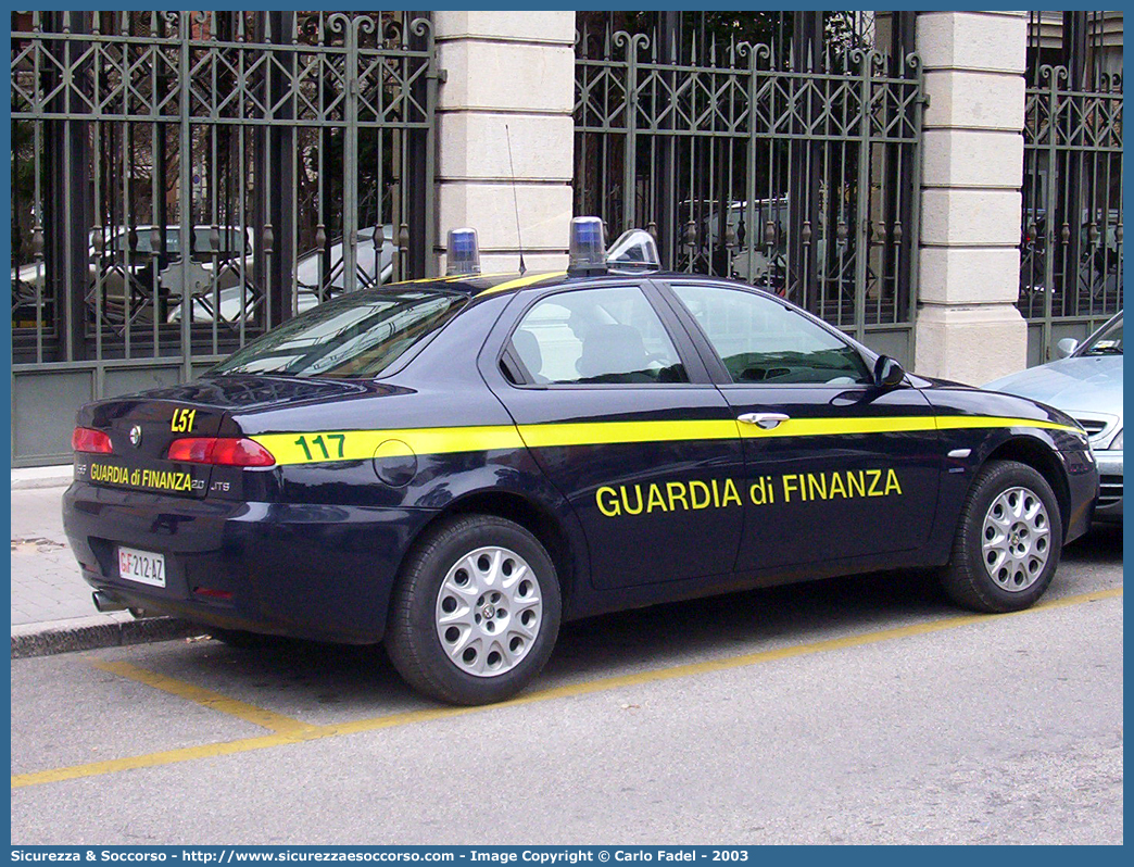 GdiF 212AZ
Guardia di Finanza
Alfa Romeo 156 II serie
Parole chiave: GDF;GdiF;G.D.F.;G.diF.;Guardia;Finanza;Guardia di Finanza;Alfa;Romeo;156