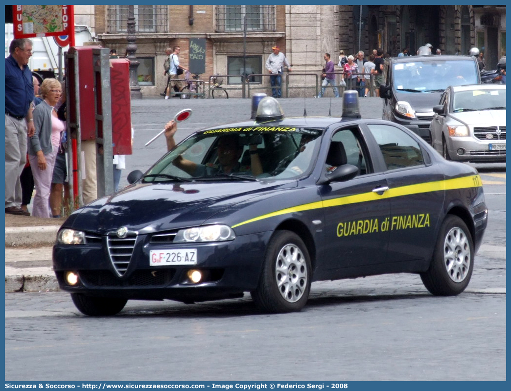 GdiF 226AZ
Guardia di Finanza
Alfa Romeo 156 II serie
Parole chiave: GDF;GdiF;G.D.F.;G.diF.;Guardia;Finanza;Guardia di Finanza;Alfa;Romeo;156