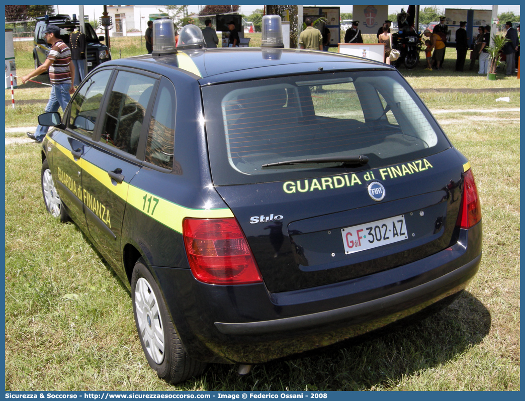 GdiF 302AZ
Guardia di Finanza
Fiat Stilo II serie
Parole chiave: GdiF;G.D.F.;GDF;Guardia di Finanza;Fiat;Stilo II serie;302AZ