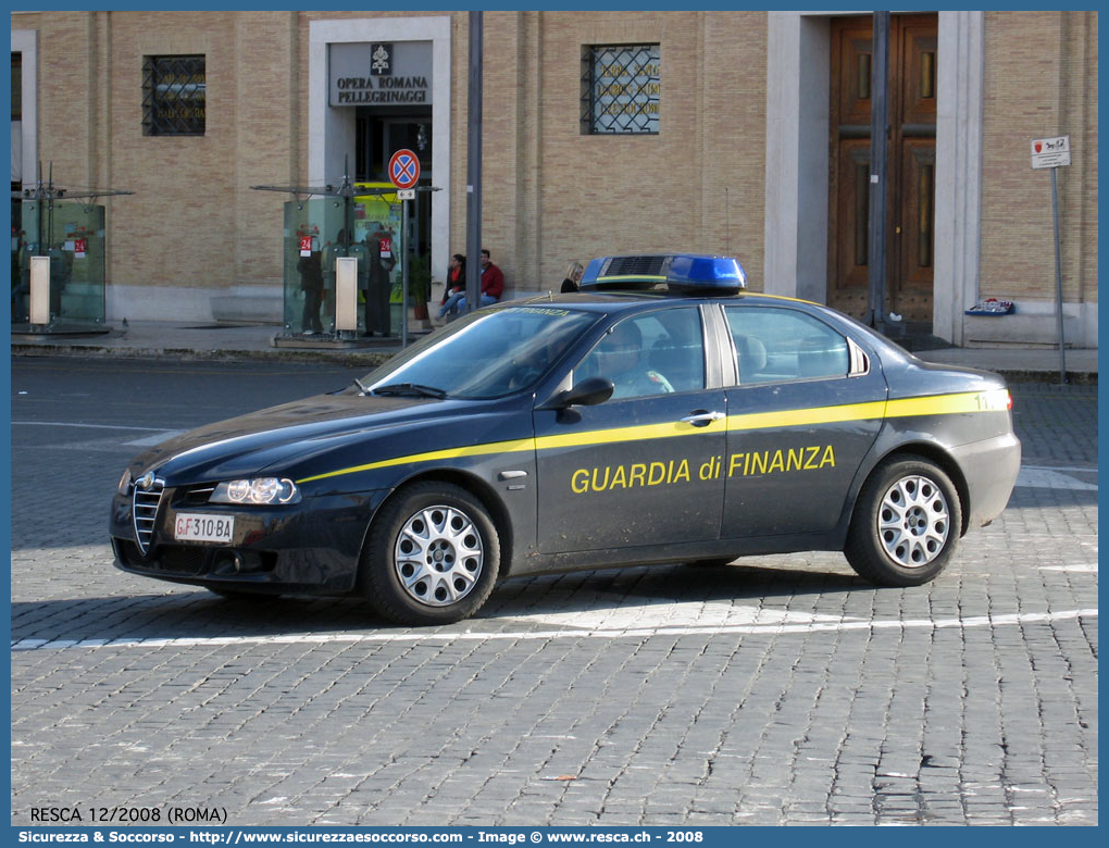 GdiF 310BA
Guardia di Finanza
Alfa Romeo 156 II serie
Parole chiave: GDF;GdiF;G.D.F.;G.diF.;Guardia;Finanza;Guardia di Finanza;Alfa;Romeo;156