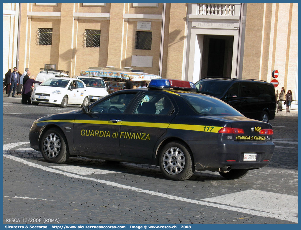 GdiF 310BA
Guardia di Finanza
Alfa Romeo 156 II serie
Parole chiave: GDF;GdiF;G.D.F.;G.diF.;Guardia;Finanza;Guardia di Finanza;Alfa;Romeo;156