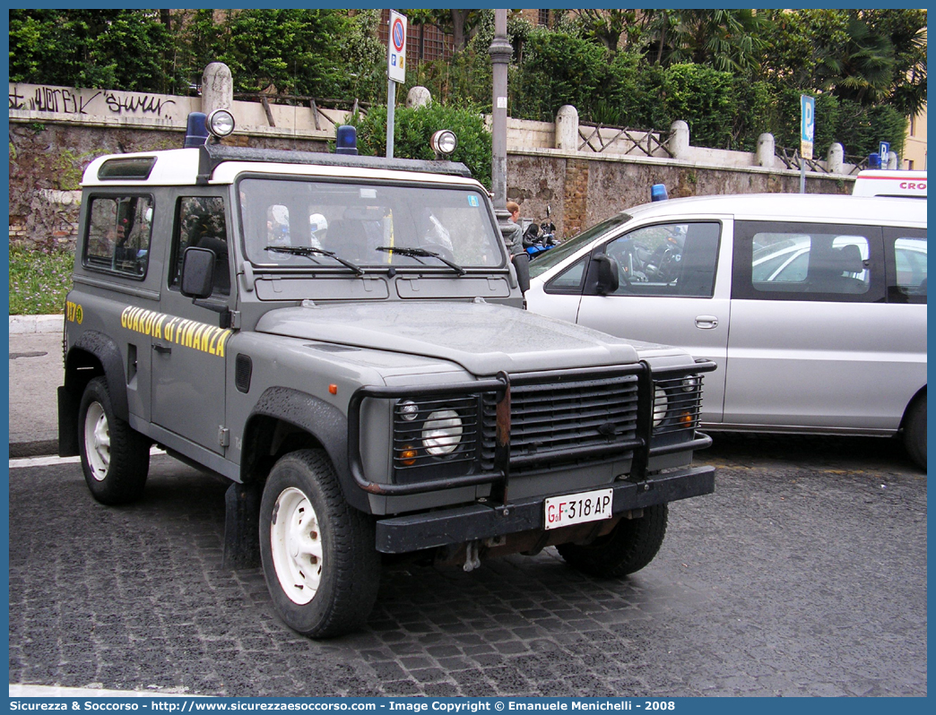 GdiF 318AP
Guardia di Finanza
Land Rover Defender 90
Parole chiave: GdiF;G.D.F.;GDF;Guardia;di;Finanza;Land;Rover;Defender;90;318AP