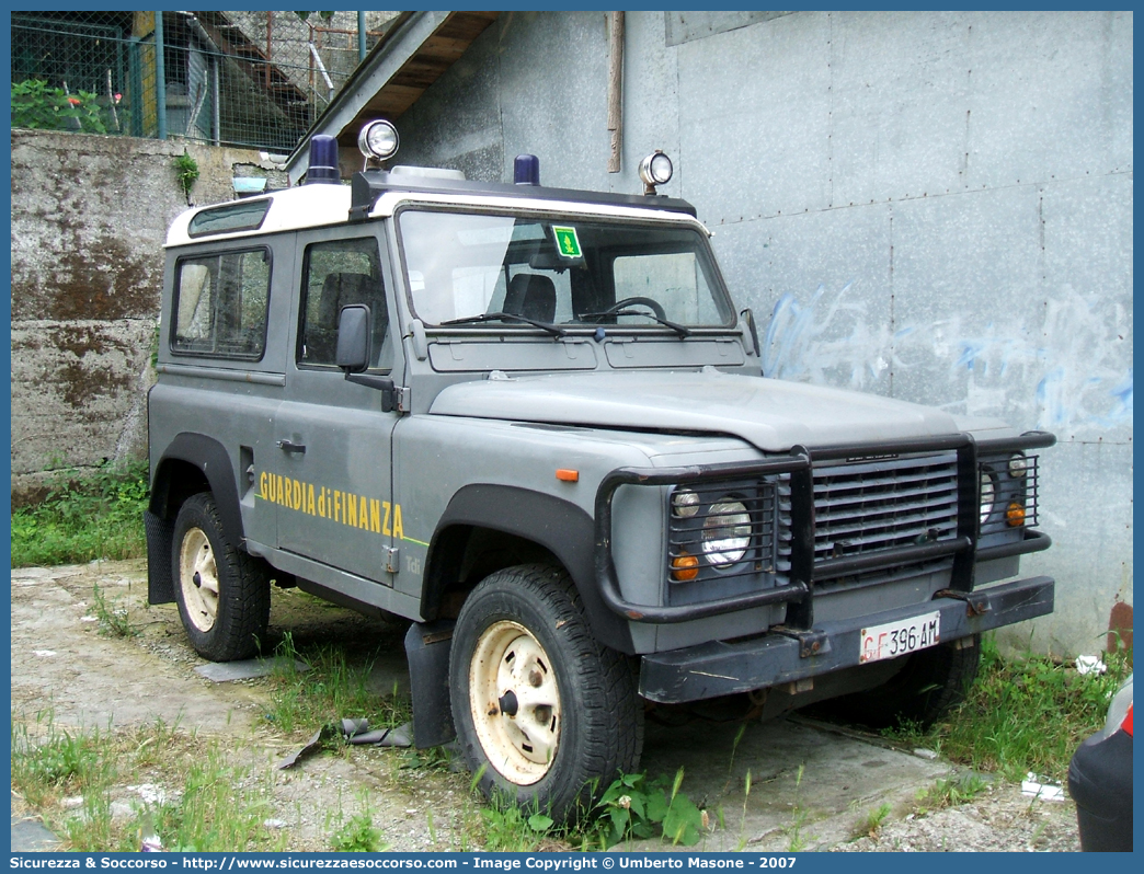 GdiF 396AM
Guardia di Finanza
Land Rover Defender 90
Parole chiave: GdiF;G.D.F.;GDF;Guardia;di;Finanza;Land;Rover;Defender;90;396AM