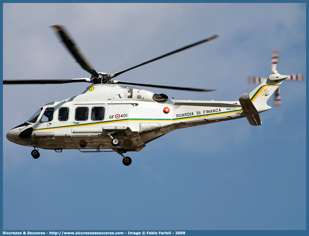 MM81714 / GF 401
Guardia di Finanza
R.O.A.N. Componente Aerea
Agusta Westland AW139
Parole chiave: GdiF;G.D.F.;GDF;Guardia di Finanza;R.O.A.N.;ROAN;Componente Aerea;Leonardo;Helicopters;Agusta;Westland;AW139