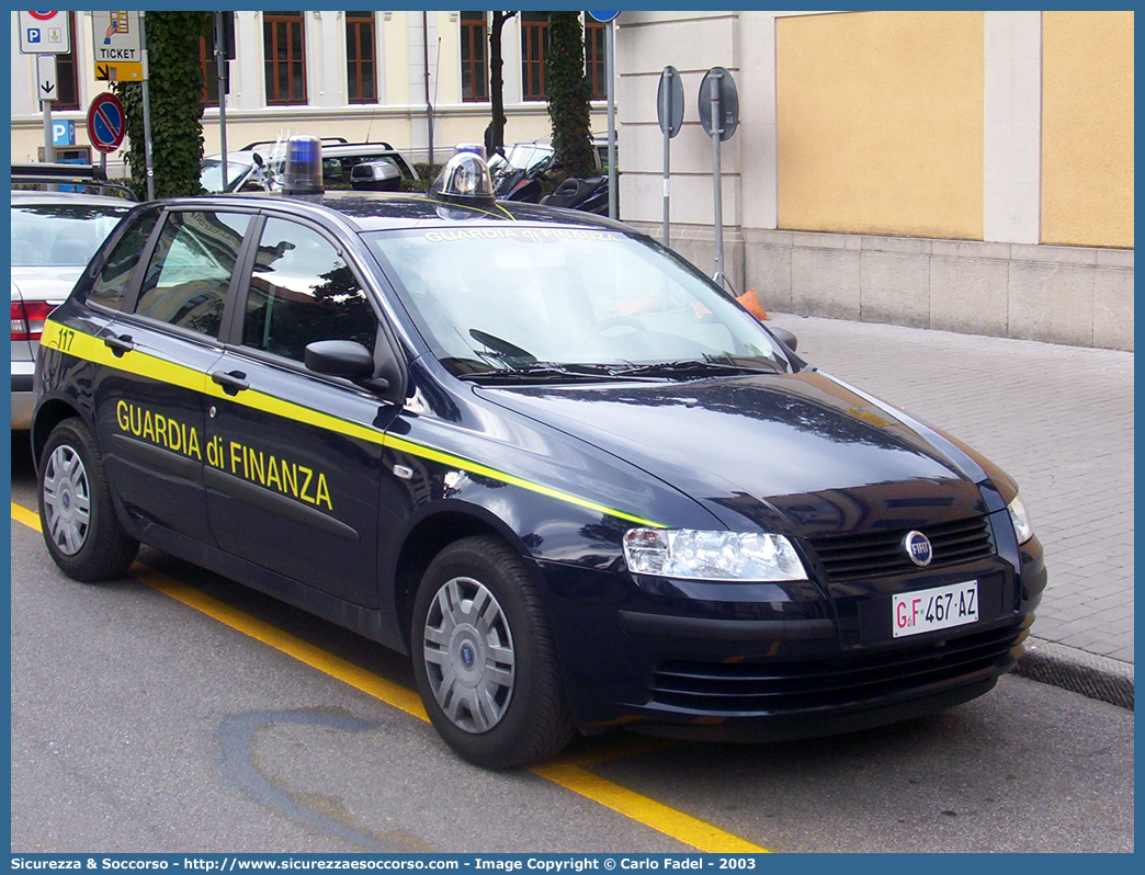 GdiF 467AZ
Guardia di Finanza
Fiat Stilo II serie
Parole chiave: GdiF;G.D.F.;GDF;Guardia di Finanza;Fiat;Stilo II serie;467AZ