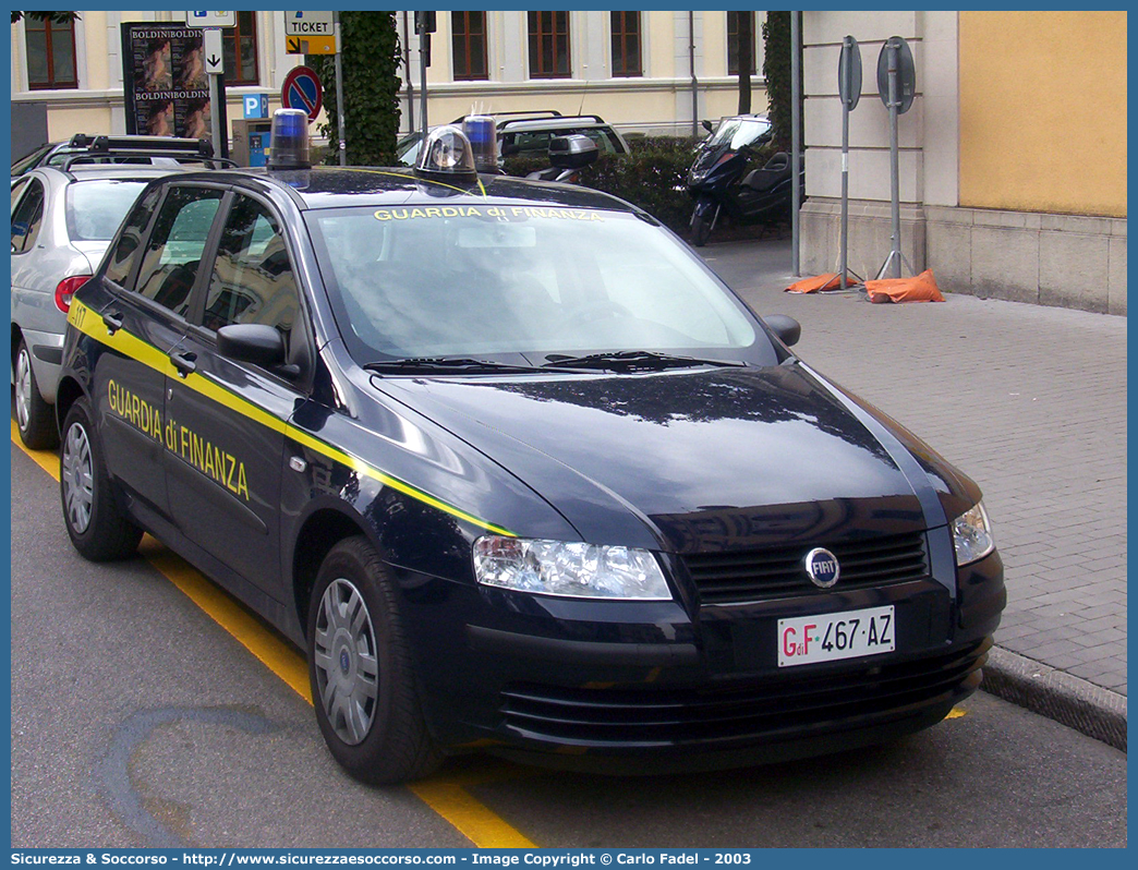 GdiF 467AZ
Guardia di Finanza
Fiat Stilo II serie
Parole chiave: GdiF;G.D.F.;GDF;Guardia di Finanza;Fiat;Stilo II serie;467AZ