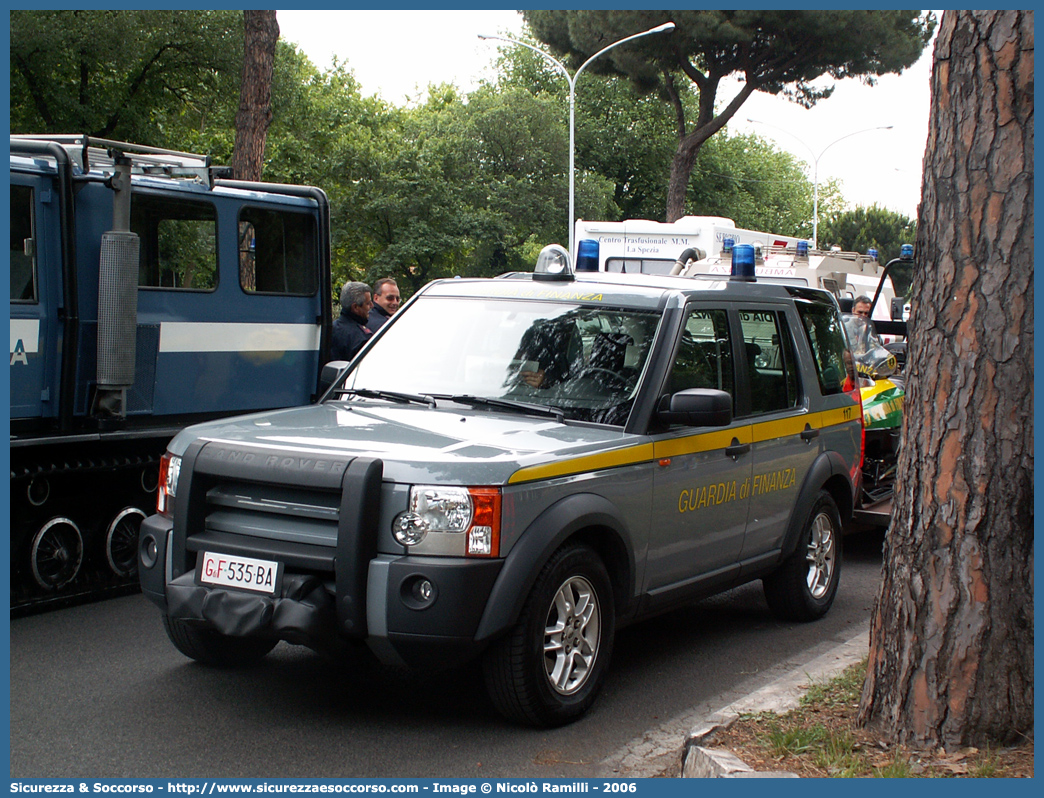 GdiF 535BA
Guardia di Finanza
Land Rover Discovery 3
Parole chiave: GdiF;G.D.F.;GDF;Guardia;di;Finanza;Land;Rover;Discovery;3;535BA