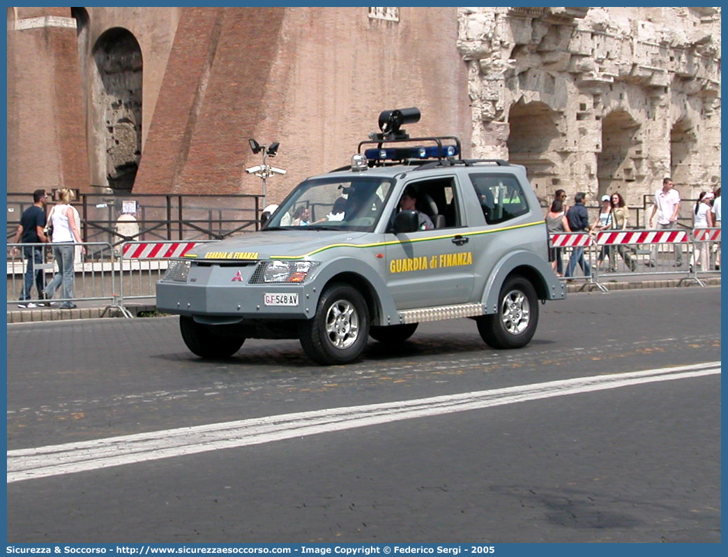 GdiF 548AV
Guardia di Finanza
Mitsubishi Pajero V60 SWB Blindato
A.T.P.I.
Allestitore Repetti S.r.l.
Parole chiave: GdiF;G.D.F.;GDF;Guardia di Finanza;Mitsubishi;Pajero V60 SWB;Blindato;Repetti;A.T.P.I.;Anti Terrorismo Pronto Impiego;548AV