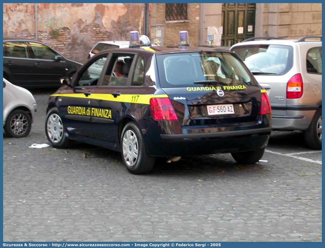 GdiF 560AZ
Guardia di Finanza
Fiat Stilo II serie
Parole chiave: GdiF;G.D.F.;GDF;Guardia di Finanza;Fiat;Stilo II serie;560AZ