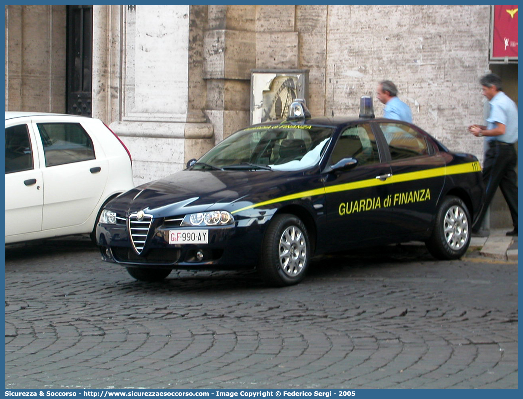 GdiF 990AY
Guardia di Finanza
Alfa Romeo 156 II serie
Parole chiave: GDF;GdiF;G.D.F.;G.diF.;Guardia;Finanza;Guardia di Finanza;Alfa;Romeo;156