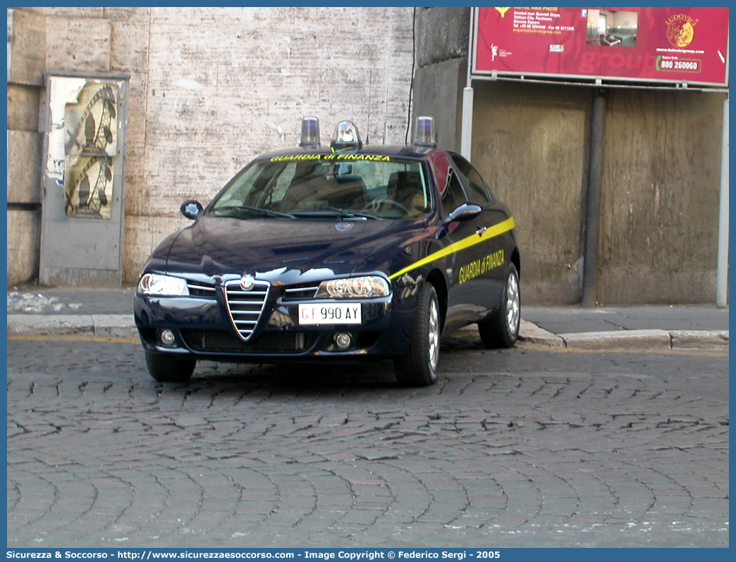 GdiF 990AY
Guardia di Finanza
Alfa Romeo 156 II serie
Parole chiave: GDF;GdiF;G.D.F.;G.diF.;Guardia;Finanza;Guardia di Finanza;Alfa;Romeo;156