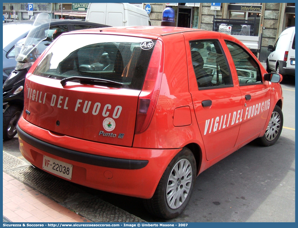 VF 22038
Corpo Nazionale Vigili del Fuoco
Nucleo Elicotteri
Fiat Punto II serie
Parole chiave: VF;V.F.;VVF;V.V.F.;Corpo;Nazionale;Vigili del Fuoco;Vigili;Fuoco;Elicotteri;Fiat;Punto