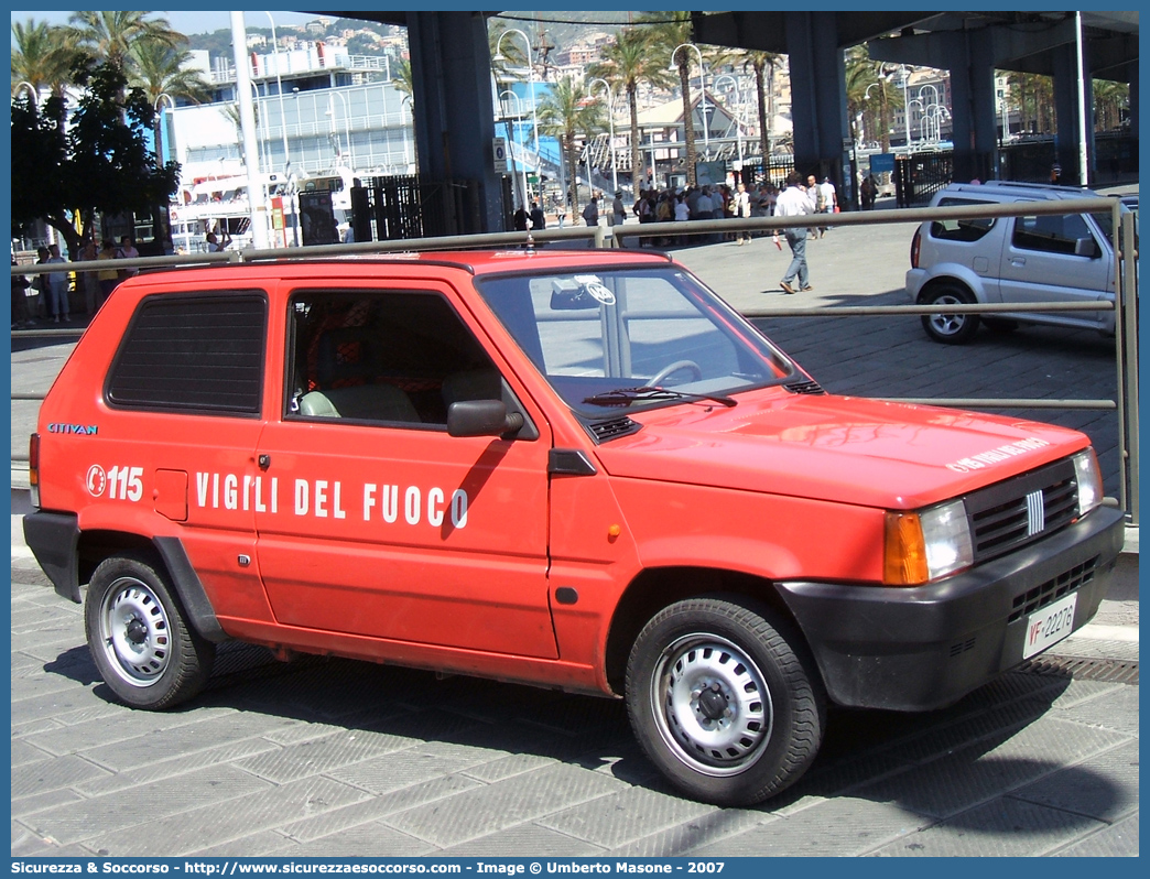 VF 22276
Corpo Nazionale Vigili del Fuoco
Fiat Panda II serie
Parole chiave: VVF;V.V.F.;Corpo;Nazionale;Vigili;del;Fuoco;Fiat;Panda