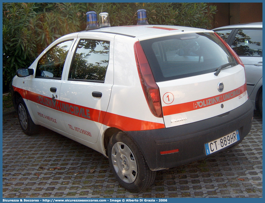 -
Polizia Municipale
Comune di Pieve a Nievole
Fiat Punto III serie
Parole chiave: Polizia;Locale;Municipale;Pieve a Nievole;Fiat;Punto