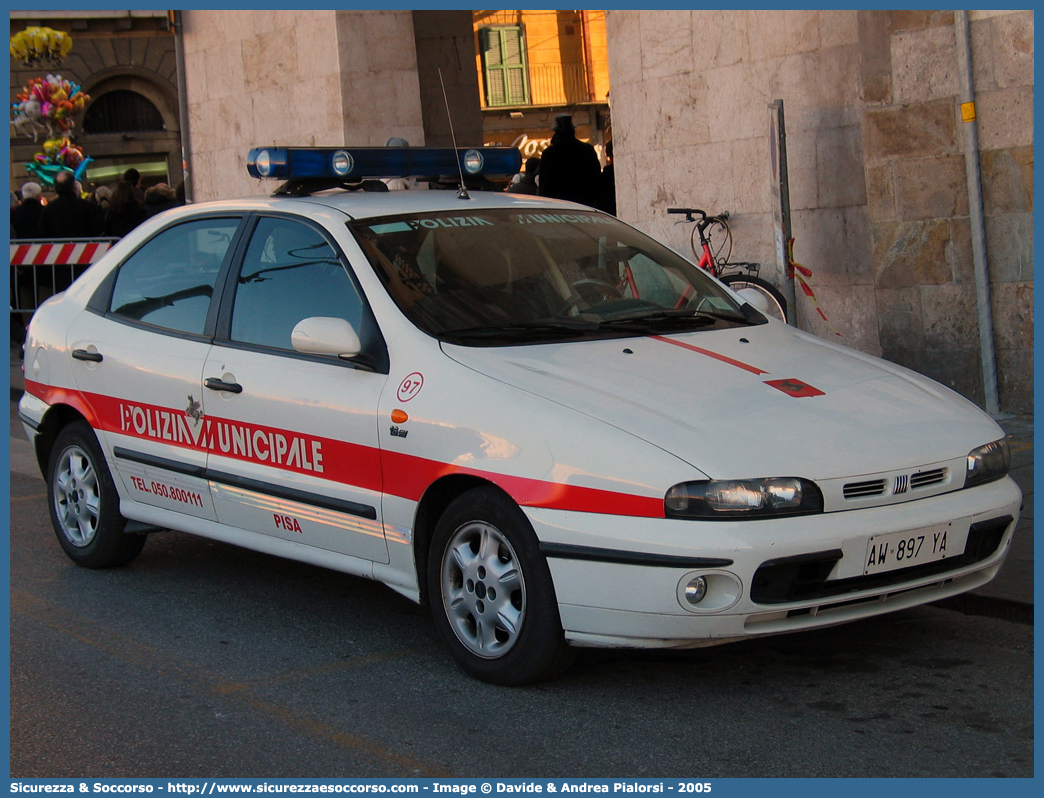 -
Polizia Municipale
Comune di Pisa
Fiat Brava
Parole chiave: Polizia;Locale;Municipale;Pisa;Fiat;Brava