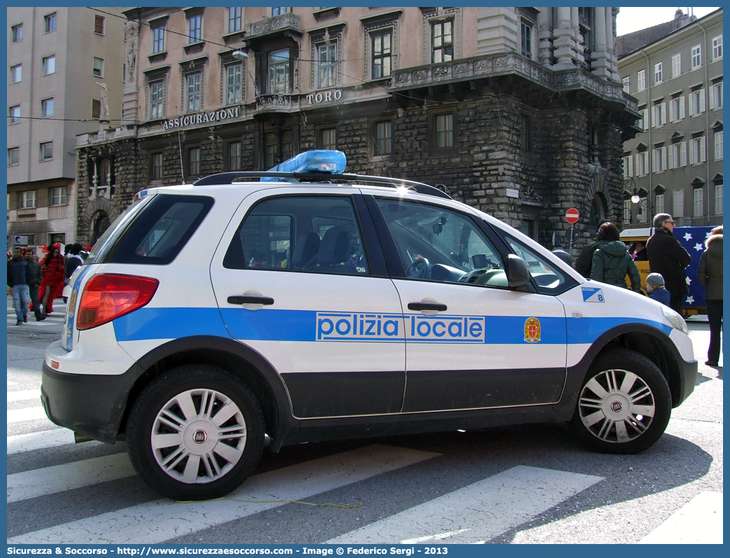 Polizia Locale YA517AD
Polizia Locale
Comune di Trieste
Fiat Sedici II serie
Parole chiave: Polizia;Municipale;Locale;Trieste;Fiat;Sedici;YA517AD