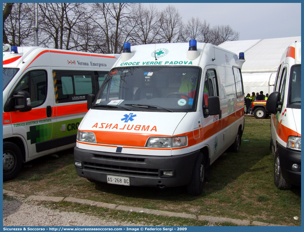 112
Pia Opera Croce Verde Padova
Fiat Ducato II serie
Allestitore MAF S.n.c.
Parole chiave: Pia;Opera;Croce;Verde;Padova;Ambulanza;Fiat;Ducato;MAF;M.A.F.