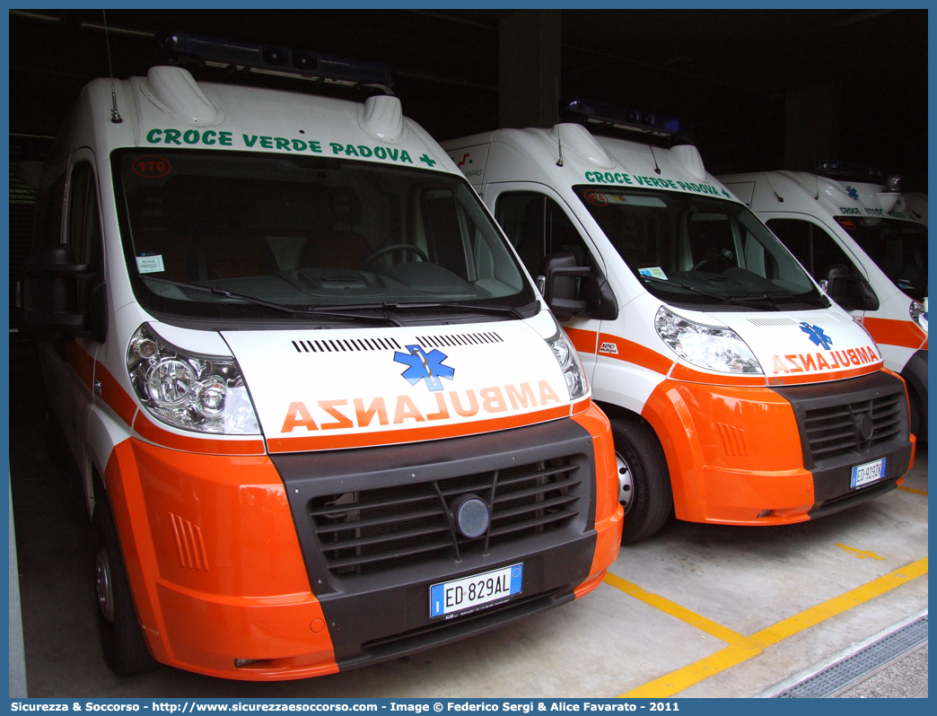 170-174
Pia Opera Croce Verde Padova
Fiat Ducato III serie
Allestitore Alea Italia S.r.l.
Parole chiave: Pia;Opera;Croce;Verde;Padova;Ambulanza;Fiat;Ducato;X250;Alea