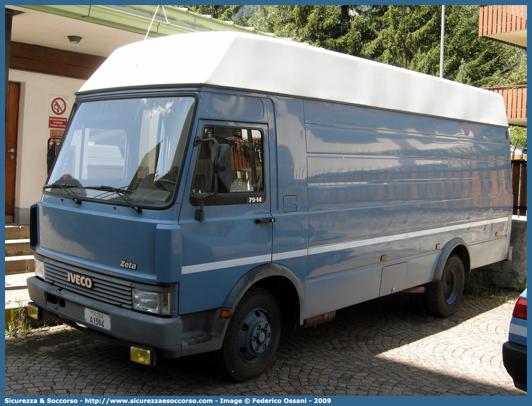 Polizia A1504
Polizia di Stato
Iveco Zeta 79-14
Parole chiave: Polizia di Stato;Polizia;PS;Iveco;Zeta 79-14;A1504