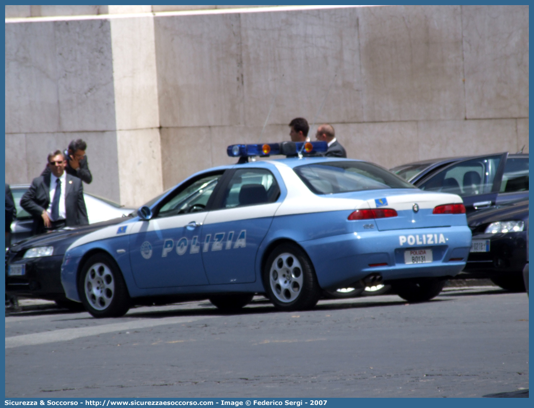 Polizia B0131
Polizia di Stato
Polizia Stradale
Alfa Romeo 156 II serie
Parole chiave: Polizia di Stato;Polizia;PS;Polizia Stradale;Alfa Romeo;156 II serie;B0131