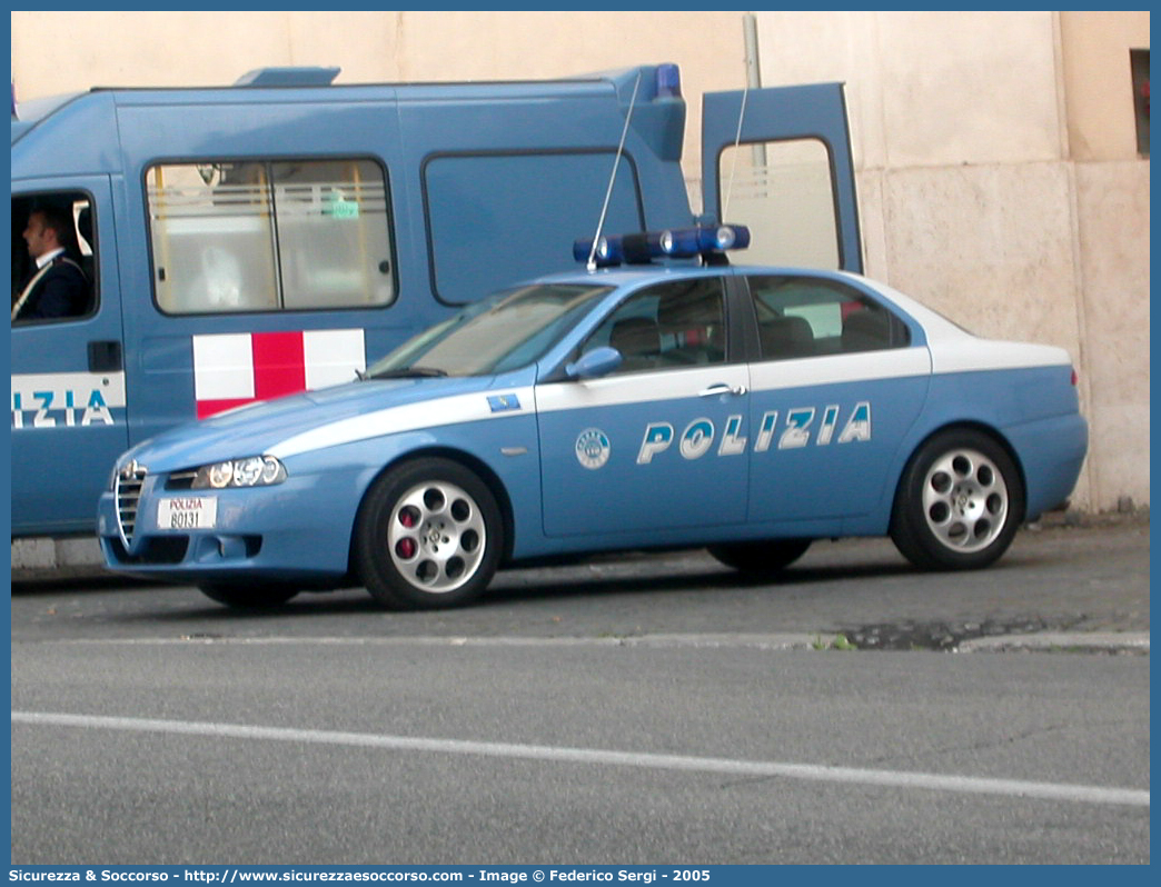 Polizia B0131
Polizia di Stato
Polizia Stradale
Alfa Romeo 156 II serie
Parole chiave: Polizia di Stato;Polizia;PS;Polizia Stradale;Alfa Romeo;156 II serie;B0131