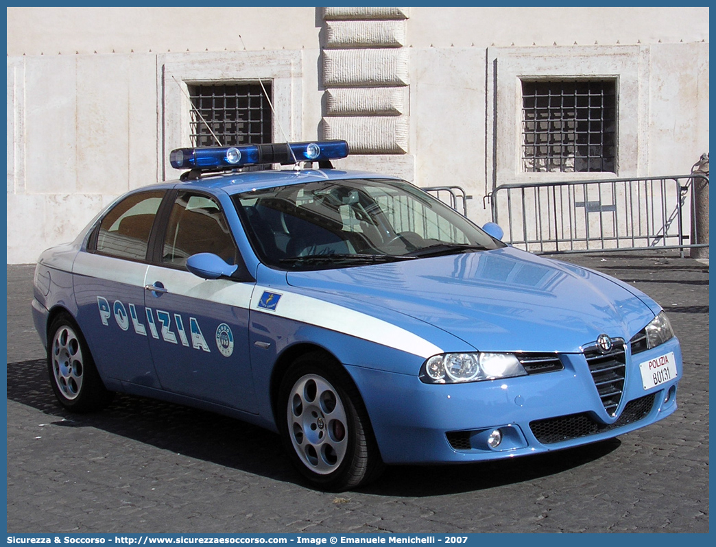 Polizia B0131
Polizia di Stato
Polizia Stradale
Alfa Romeo 156 II serie
Parole chiave: Polizia di Stato;Polizia;PS;Polizia Stradale;Alfa Romeo;156 II serie;B0131