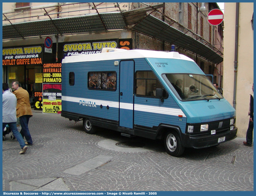 Polizia B1298
Polizia di Stato
Fiat Ducato I serie restyling CM22
Allestitore Orlandi S.r.l.

Parole chiave: Polizia di Stato;Polizia;PS;Fiat;Ducato I serie restyling CM22;Orlandi;B1298