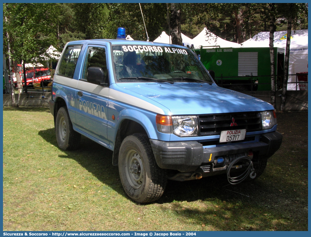 Polizia D5717
Polizia di Stato
Polizia della Montagna
Mitsubishi Pajero V20 SWB
Parole chiave: Polizia di Stato;Polizia;PS;Polizia della Montagna;Mitsubishi;Pajero V20 SWB;D5717