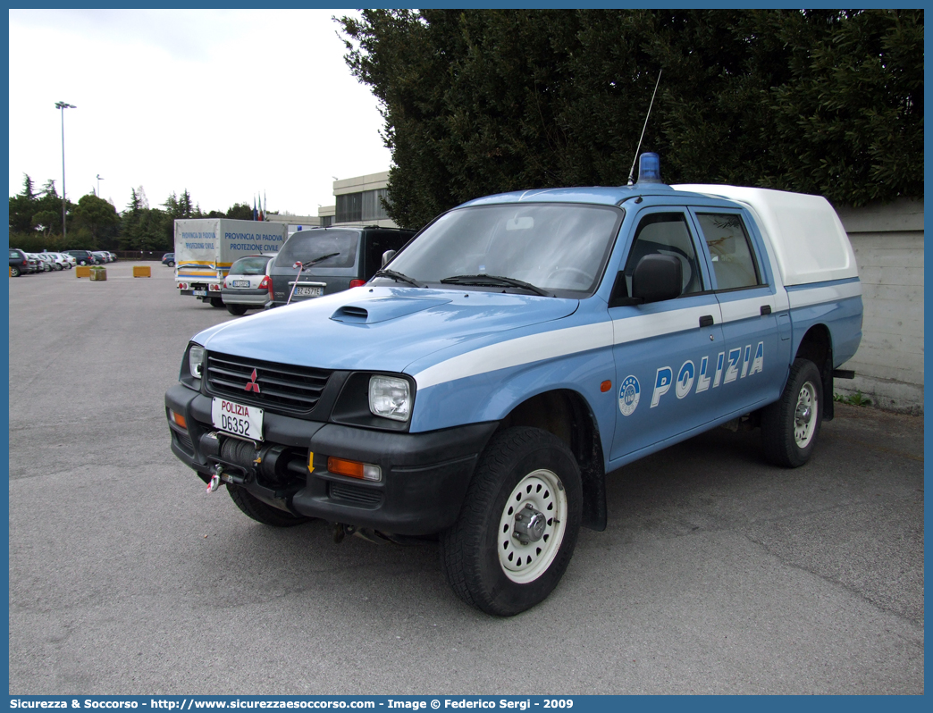 Polizia D6352
Polizia di Stato
Mitsubishi L200 III serie
Parole chiave: PS;P.S.;Polizia di Stato;Polizia;Mitsubishi;L200;D6352