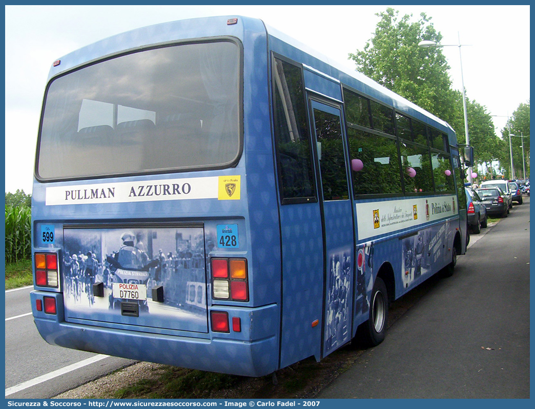 Polizia D7760
Polizia di Stato
Polizia Stradale
Iveco Cacciamali 100E18
"Pullman Azzurro"
Parole chiave: Polizia;Stato;Polizia di Stato;Stradale;Iveco;Cacciamali;100E18;Pullman Azzurro;D7760