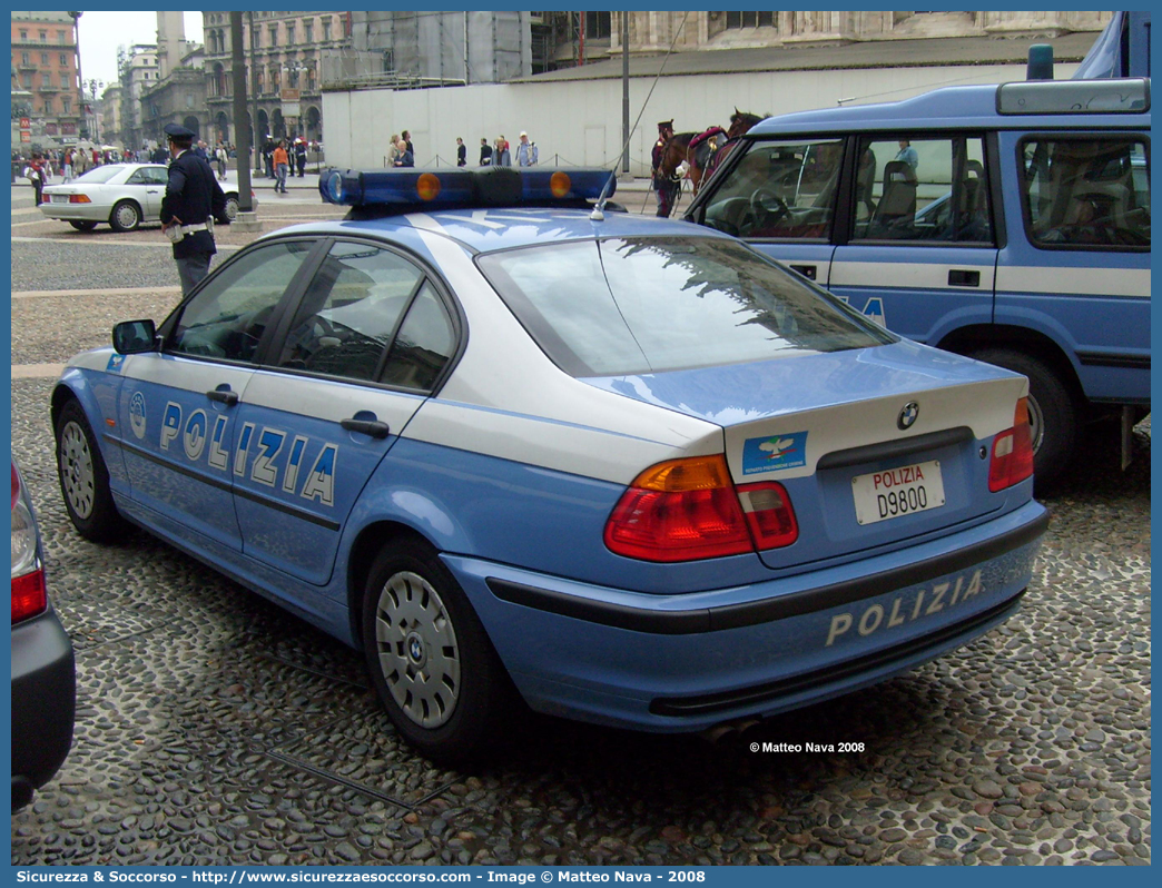 Polizia D9800
Polizia di Stato
Reparto Prevenzione Crimine
BMW Serie 3e46
Parole chiave: Polizia di Stato;Polizia;PS;Reparto Prevenzione Crimine;BMW;Serie 3e46;D9800