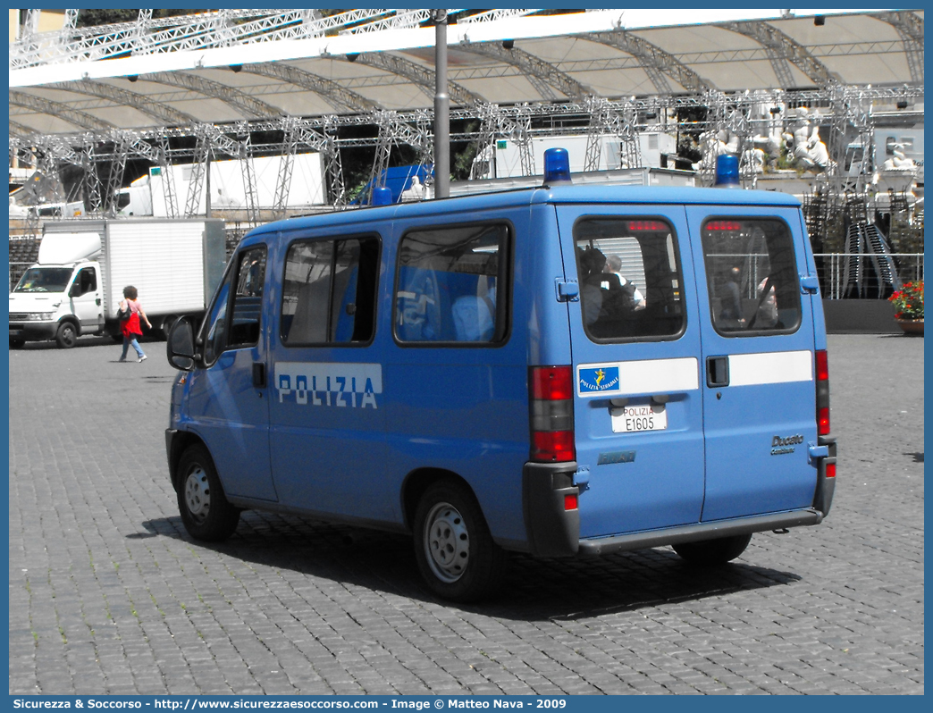 Polizia E1605
Polizia di Stato
Polizia Stradale
Fiat Ducato II serie
Parole chiave: Polizia;Stato;Polizia di Stato;Stradale;Fiat;Ducato II serie;E1605