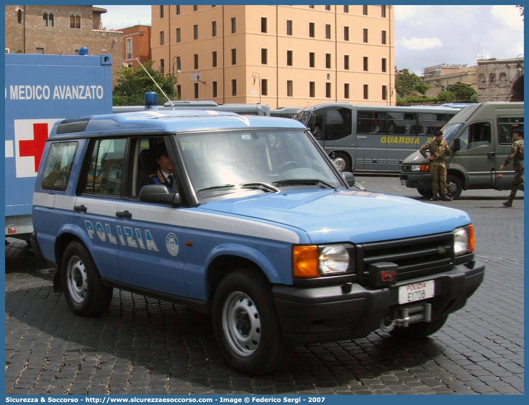 Polizia E1708
Polizia di Stato
Land Rover Discovery II serie
Parole chiave: Polizia di Stato;Polizia;PS;Land Rover;Discovery II serie;E1708