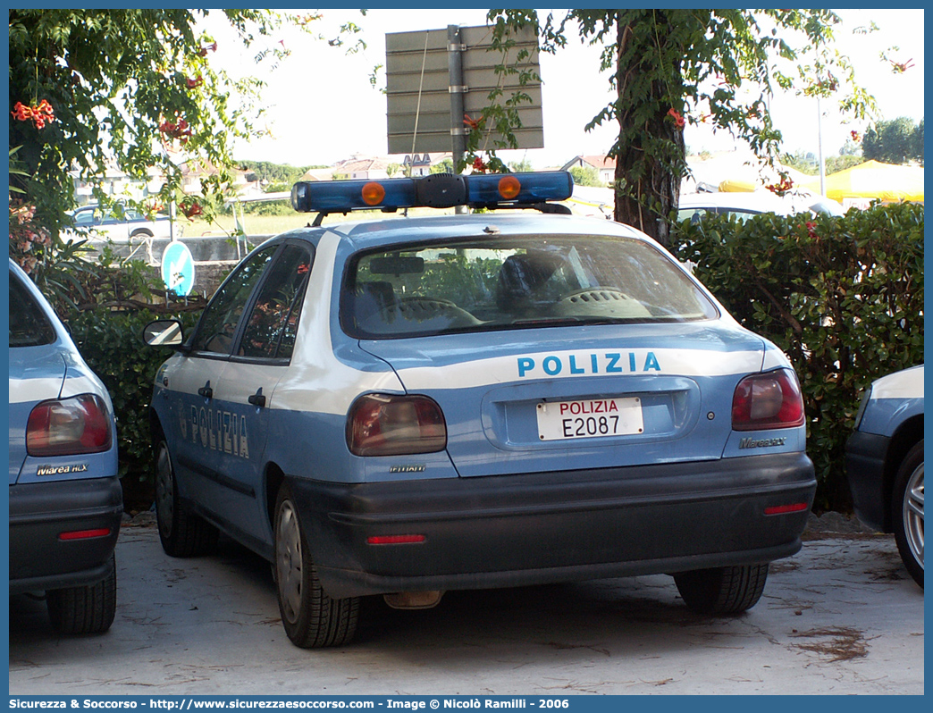 Polizia E2087
Polizia di Stato
Reparto Prevenzione Crimine
Fiat Marea
Parole chiave: Polizia di Stato;Polizia;PS;Reparto Prevenzione Crimine;Fiat;Marea;E2087