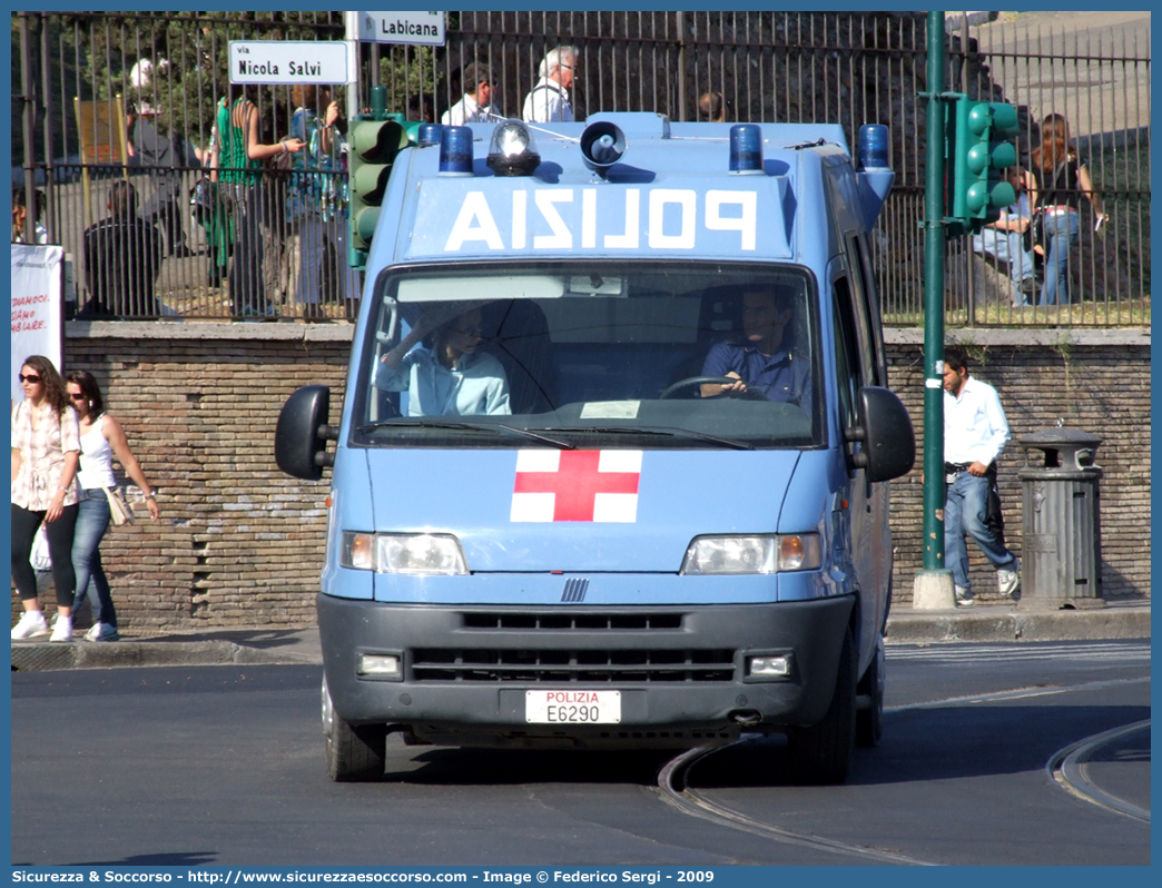 Polizia E6290
Polizia di Stato
Servizio Sanitario
Fiat Ducato II serie
Parole chiave: Polizia di Stato;Polizia;PS;Servizio Sanitario;Fiat;Ducato II serie;Ambulanza;E6290