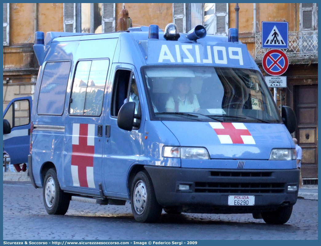 Polizia E6290
Polizia di Stato
Servizio Sanitario
Fiat Ducato II serie
Parole chiave: Polizia di Stato;Polizia;PS;Servizio Sanitario;Fiat;Ducato II serie;Ambulanza;E6290