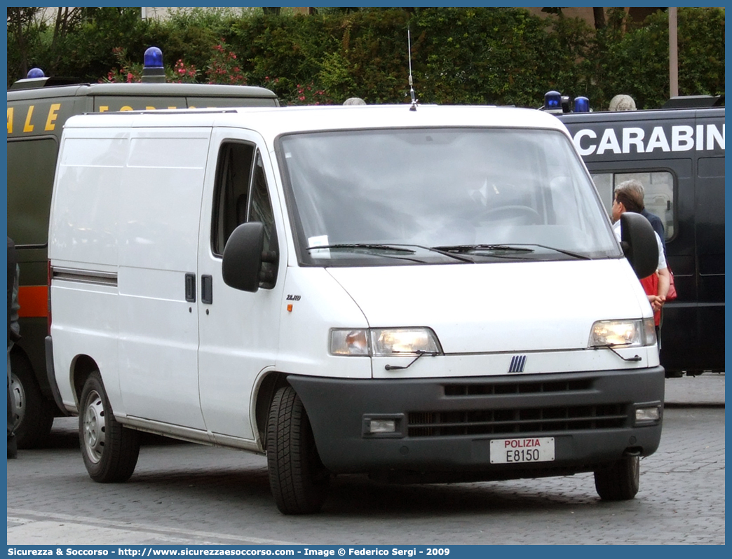 Polizia E8150
Polizia di Stato
Fiat Ducato II serie
Parole chiave: Polizia di Stato;Polizia;PS;Fiat;Ducato;II serie;E8150