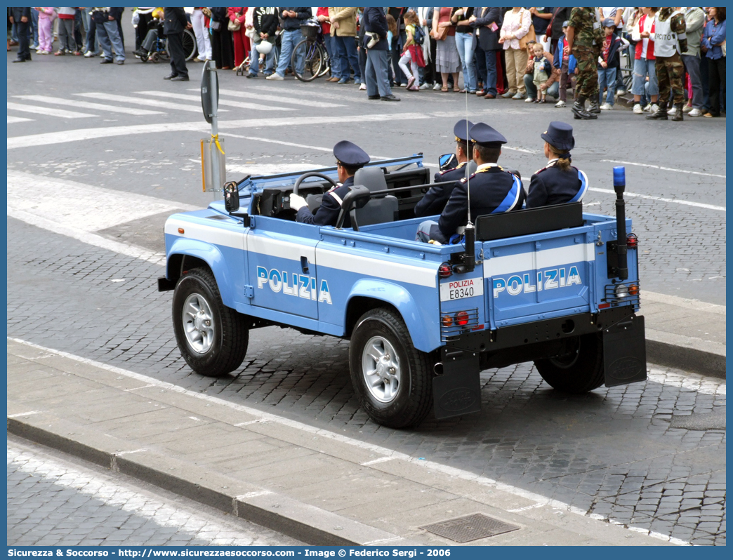 Polizia E8340
Polizia di Stato
Land Rover Defender 90
Parole chiave: Polizia di Stato;Polizia;PS;Land Rover;Defender 90;E8340