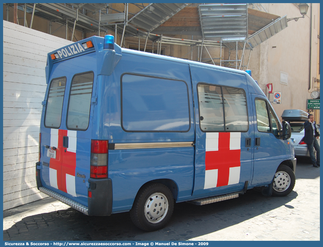 Polizia E8818
Polizia di Stato
Servizio Sanitario
Fiat Ducato II serie
Parole chiave: Polizia di Stato;Polizia;PS;Servizio Sanitario;Fiat;Ducato II serie;Ambulanza;E8818