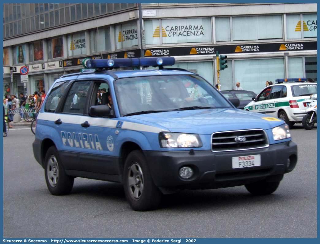 Polizia F3334
Polizia di Stato
Polizia Stradale
Subaru Forester III serie
Parole chiave: Polizia di Stato;Polizia;PS;P.S.;Stradale;Subaru;Forester;F3334